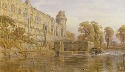 Warwick Castle from the Avon by George Arthur Fripp
